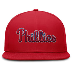 Philadelphia Phillies Nike Wordmark Dri-FIT Round Bill True Fitted Hat - Red - Nike Online