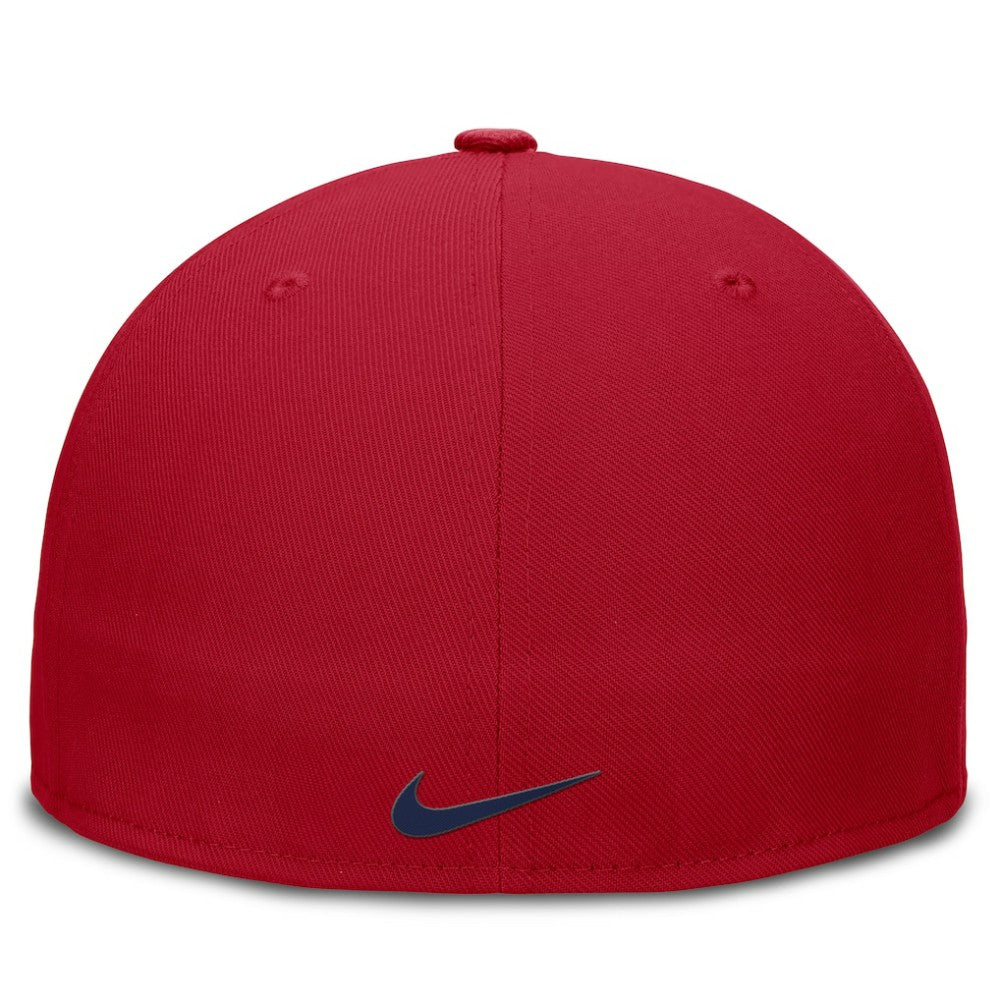Chicago Cubs Nike Wordmark Dri-FIT Round Bill True Fitted Hat - Red - Nike Sale