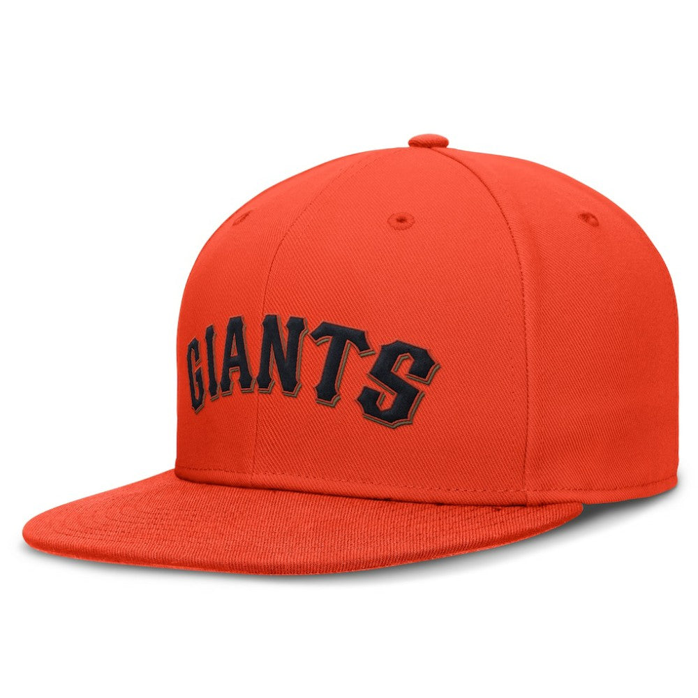 San Francisco Giants Nike Wordmark Dri-FIT Round Bill True Fitted Hat - Orange - Nike Sale