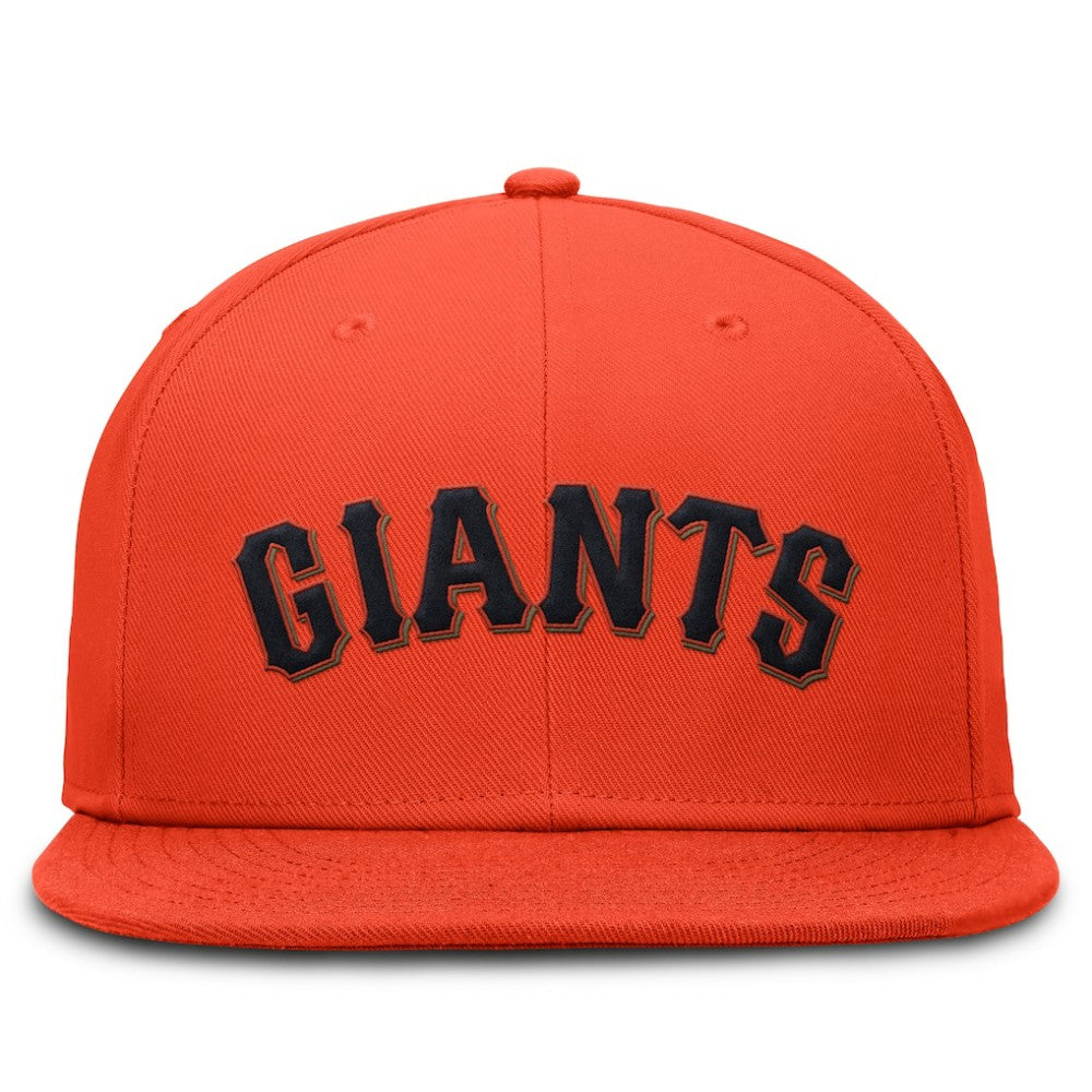 San Francisco Giants Nike Wordmark Dri-FIT Round Bill True Fitted Hat - Orange - Nike Sale