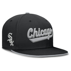 Chicago White Sox Nike Primetime Dri-FIT Round Bill True Fitted Hat - Black - Nike Online