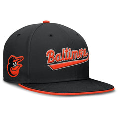 Baltimore Orioles Nike Primetime Dri-FIT Round Bill True Fitted Hat - Black - Nike Sale
