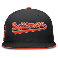 Baltimore Orioles Nike Primetime Dri-FIT Round Bill True Fitted Hat - Black - Nike Sale