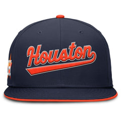 Houston Astros Nike Primetime Dri-FIT Round Bill True Fitted Hat - Navy - Nike on Sale