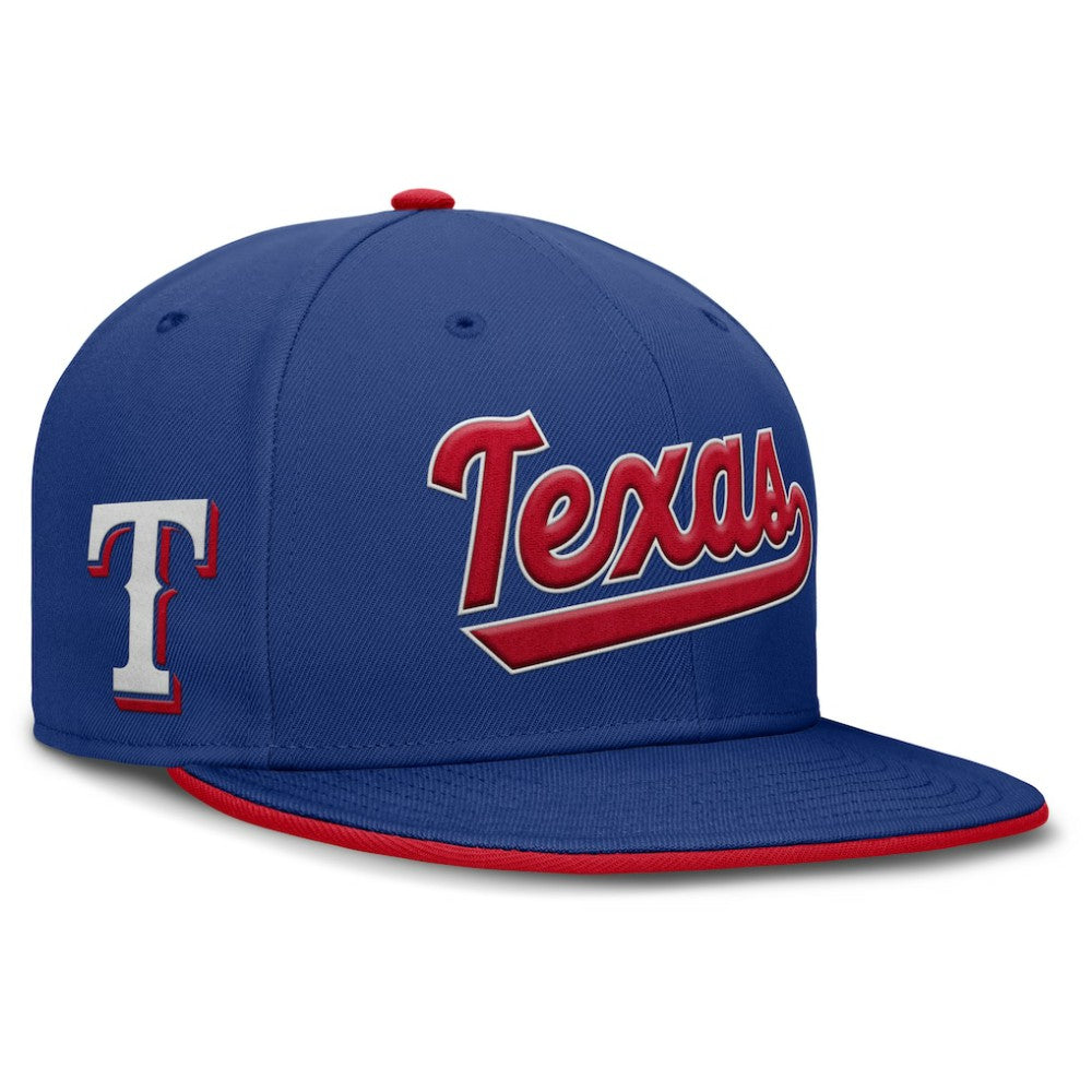 Texas Rangers Nike Primetime Dri-FIT Round Bill True Fitted Hat - Royal - Nike Sale