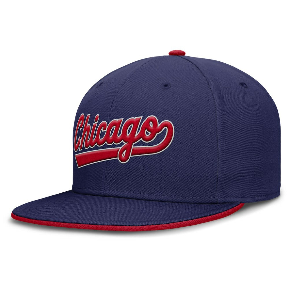 Chicago Cubs Nike Primetime Dri-FIT Round Bill True Fitted Hat - Royal - Nike Sale