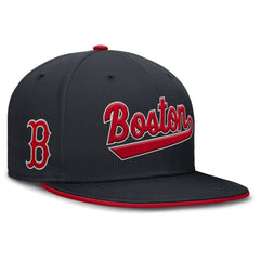 Boston Red Sox Nike Primetime Dri-FIT Round Bill True Fitted Hat - Navy - Nike Lifestyle