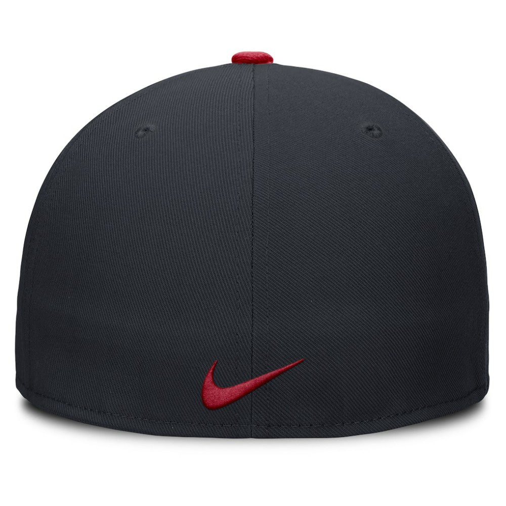 Atlanta Braves Nike Primetime Dri-FIT Round Bill True Fitted Hat - Navy - Nike Sale