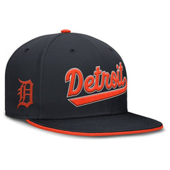 Detroit Tigers Nike Primetime Dri-FIT Round Bill True Fitted Hat - Navy - Nike on Sale