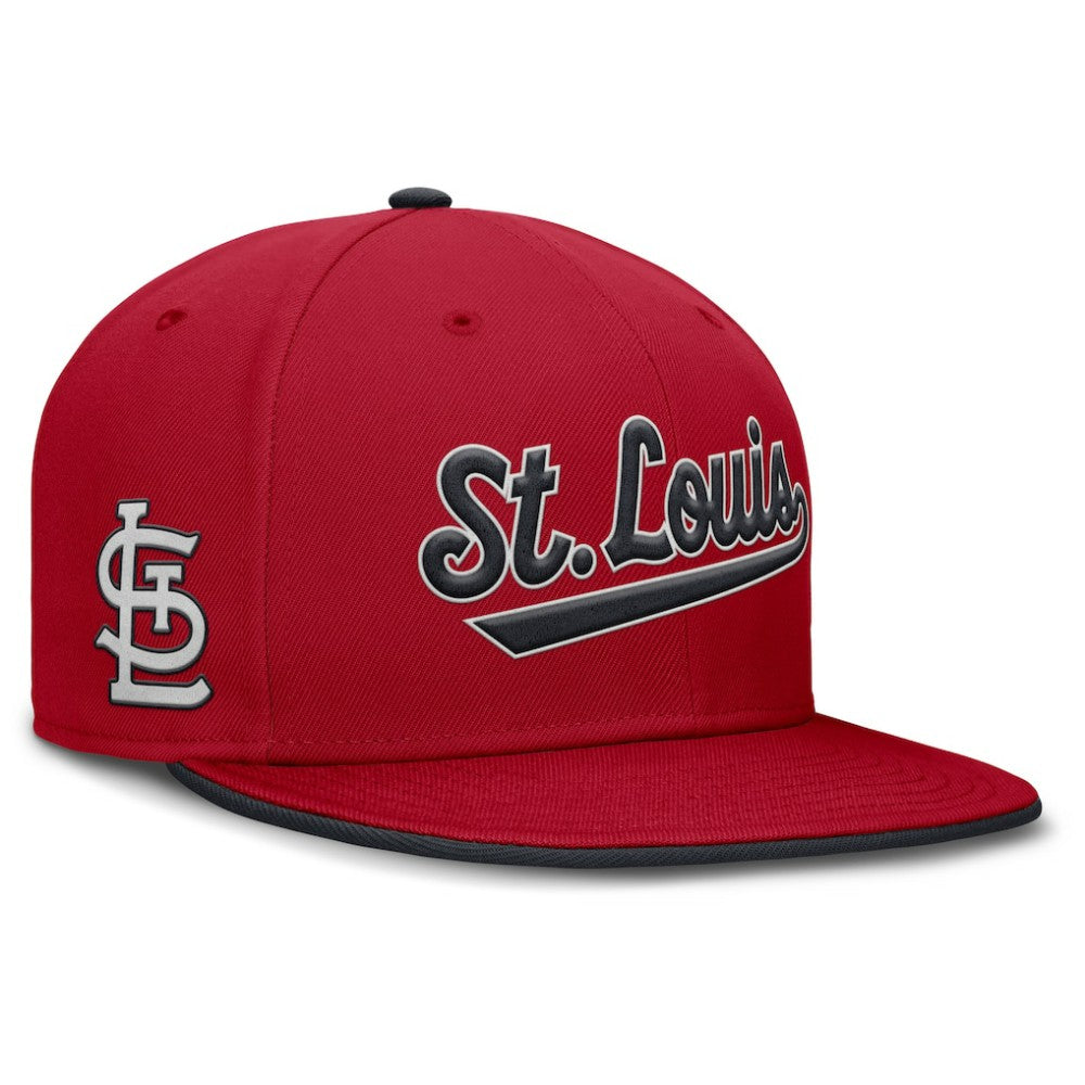 St. Louis Cardinals Nike Primetime Dri-FIT Round Bill True Fitted Hat - Red - Nike on Sale