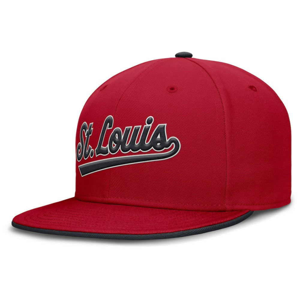 St. Louis Cardinals Nike Primetime Dri-FIT Round Bill True Fitted Hat - Red - Nike on Sale