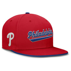 Philadelphia Phillies Nike Primetime Dri-FIT Round Bill True Fitted Hat - Red - Nike on Sale