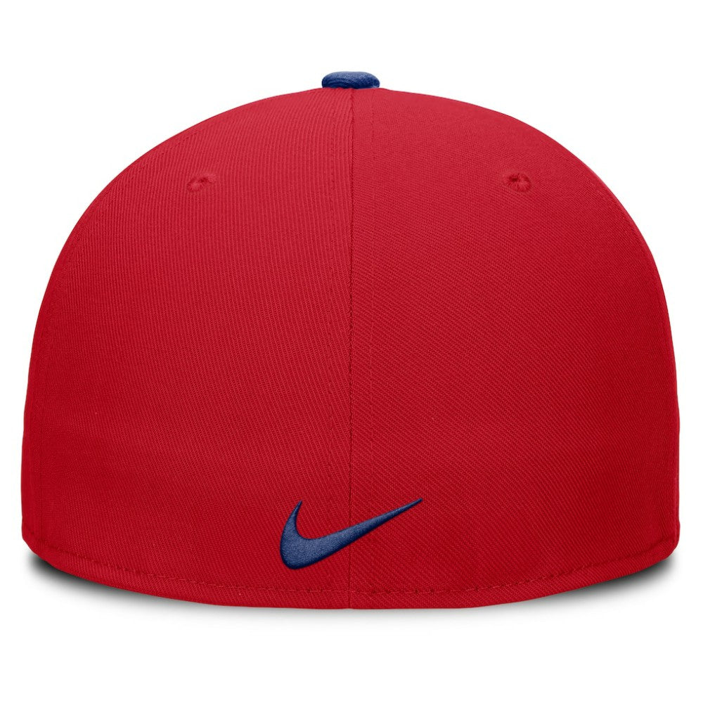 Philadelphia Phillies Nike Primetime Dri-FIT Round Bill True Fitted Hat - Red - Nike on Sale