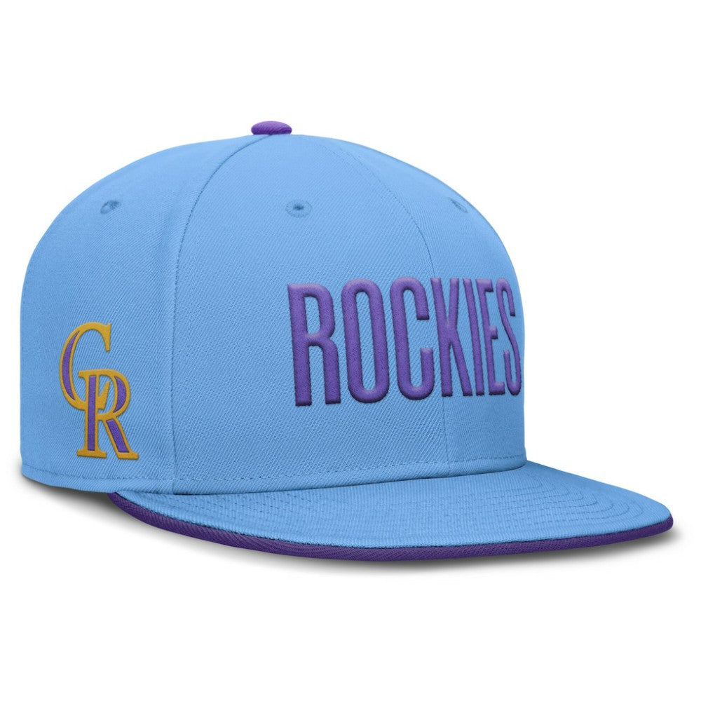 Colorado Rockies Nike 2025 City Connect True Performance Fitted Hat - Light Blue - Nike Sale
