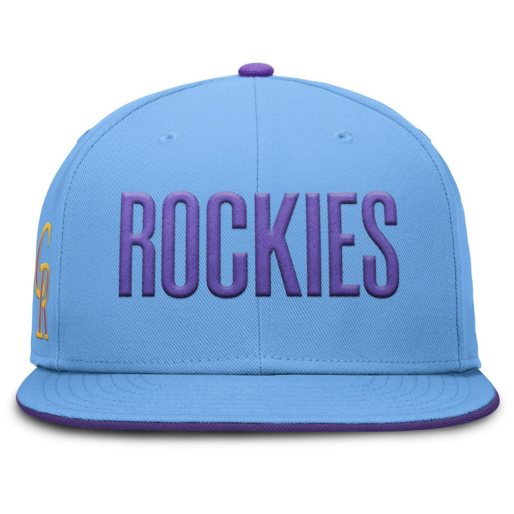 Colorado Rockies Nike 2025 City Connect True Performance Fitted Hat - Light Blue - Nike Sale
