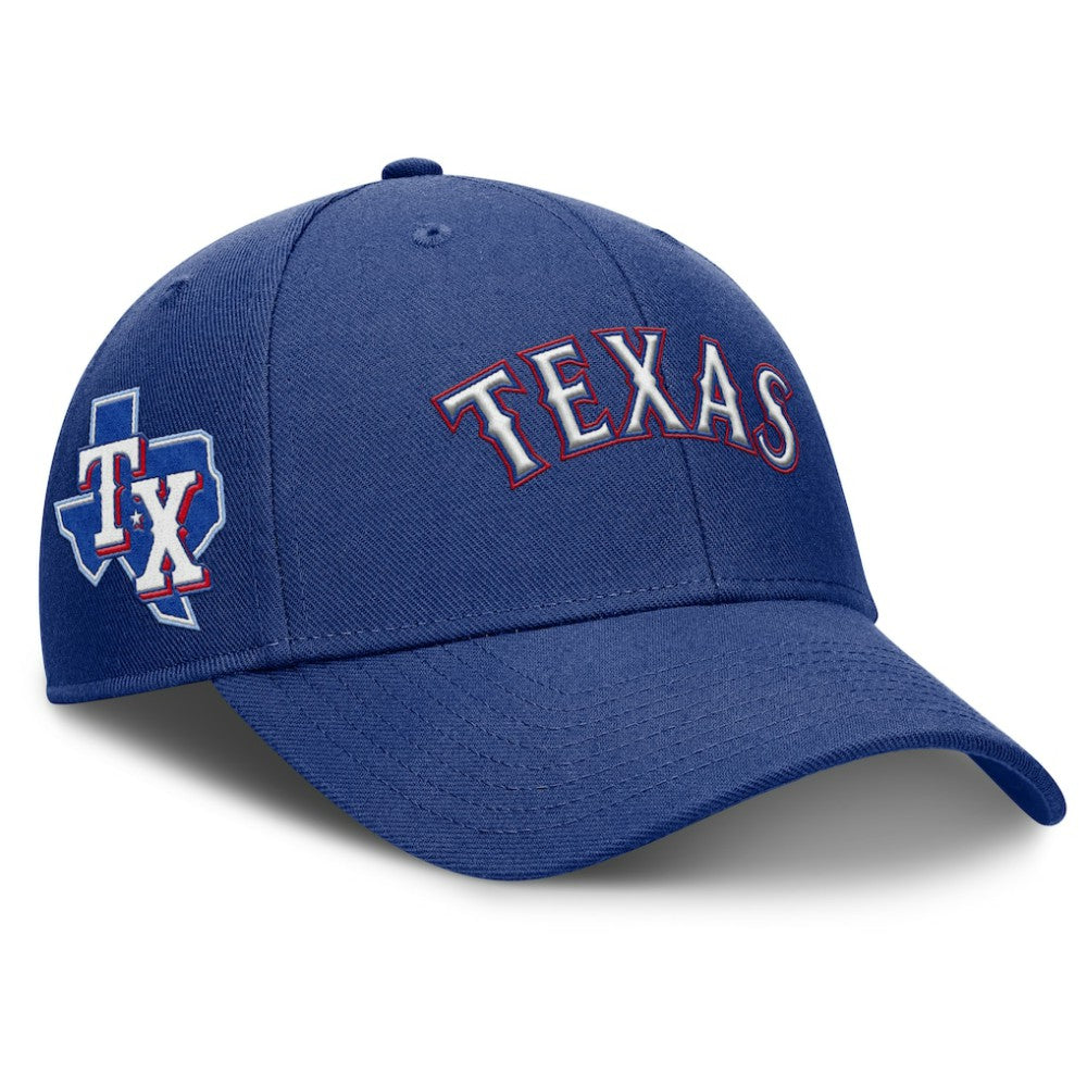 Texas Rangers Nike Rise Gaberdine Adjustable Hat - Royal - Nike Discount
