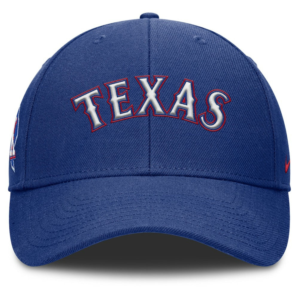 Texas Rangers Nike Rise Gaberdine Adjustable Hat - Royal - Nike Discount