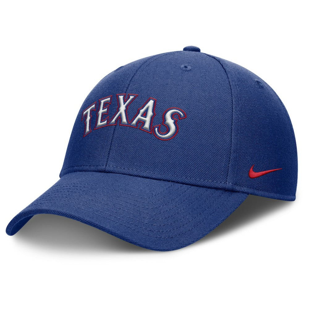 Texas Rangers Nike Rise Gaberdine Adjustable Hat - Royal - Nike Discount