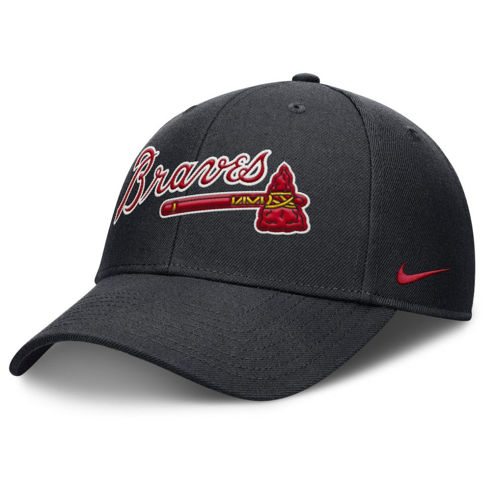 Atlanta Braves Nike Rise Gaberdine Adjustable Hat - Navy - Nike Sale