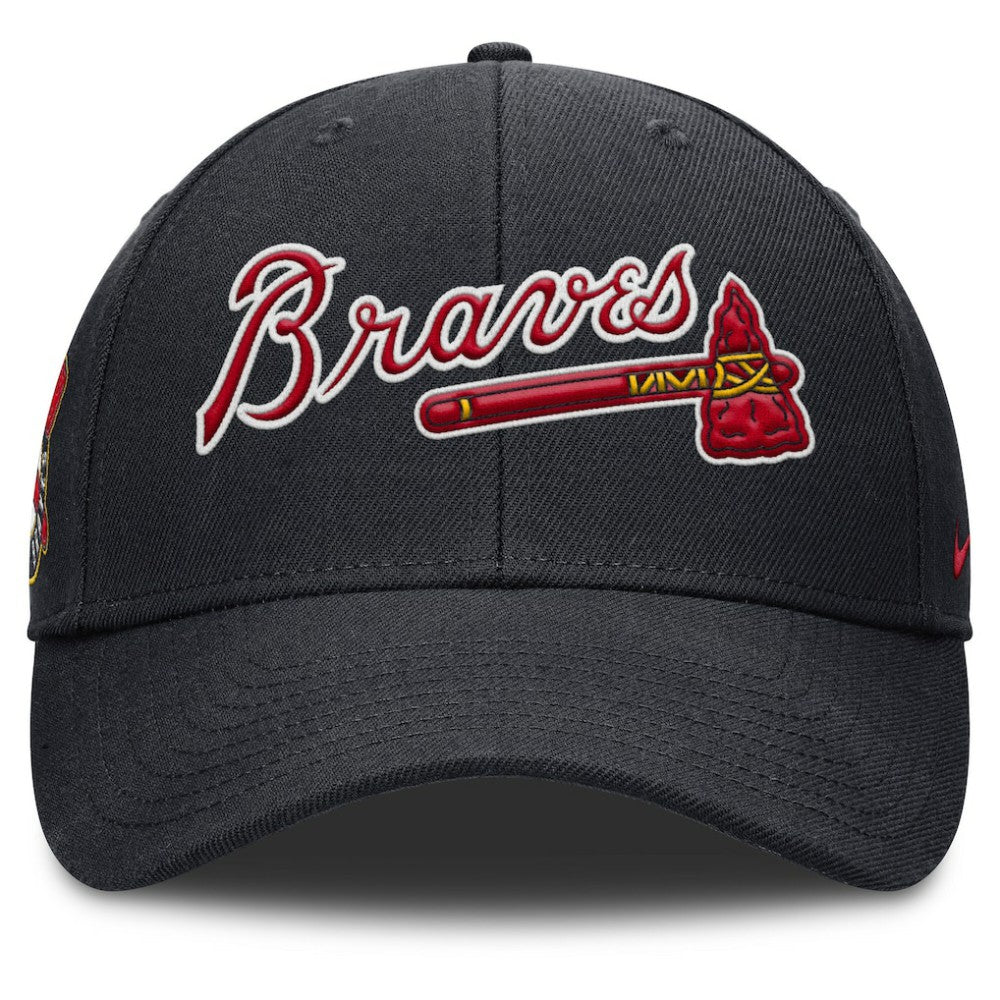 Atlanta Braves Nike Rise Gaberdine Adjustable Hat - Navy - Nike Sale