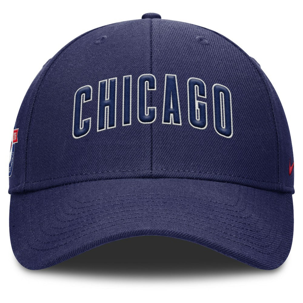 Chicago Cubs Nike Rise Gaberdine Adjustable Hat - Navy - Nike Online