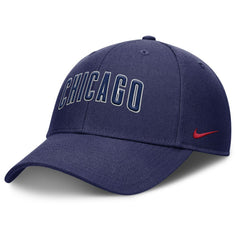 Chicago Cubs Nike Rise Gaberdine Adjustable Hat - Navy - Nike Online