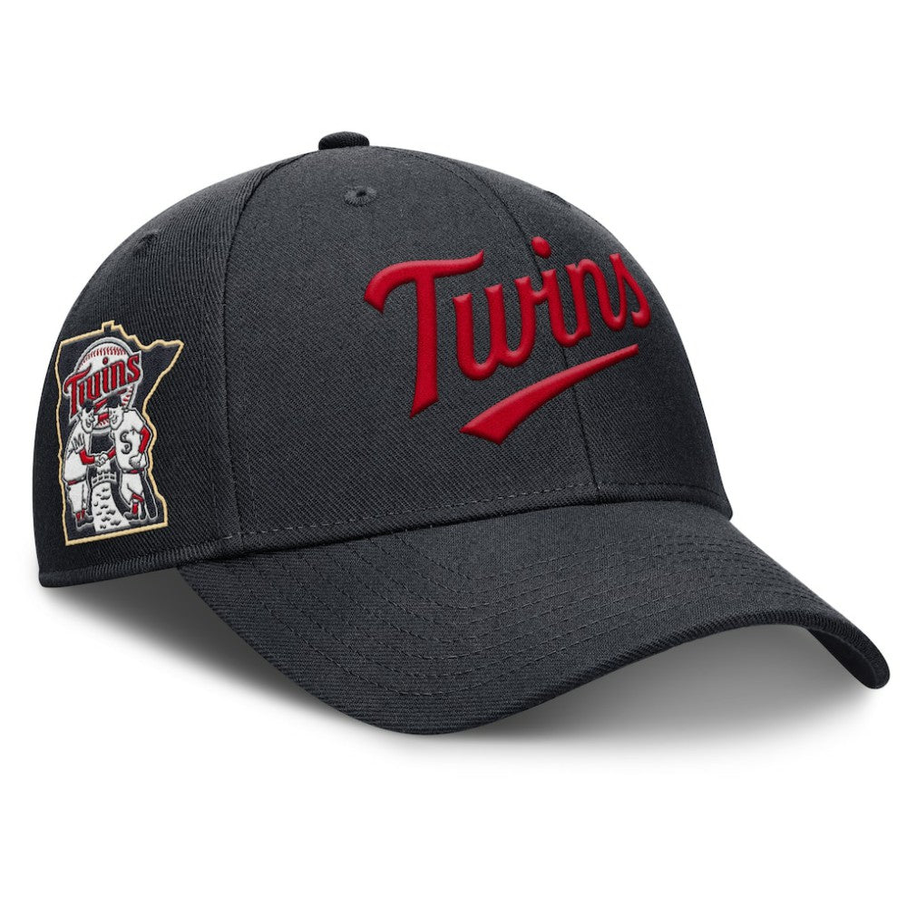 Minnesota Twins Nike Rise Gaberdine Adjustable Hat - Navy - Nike on Sale