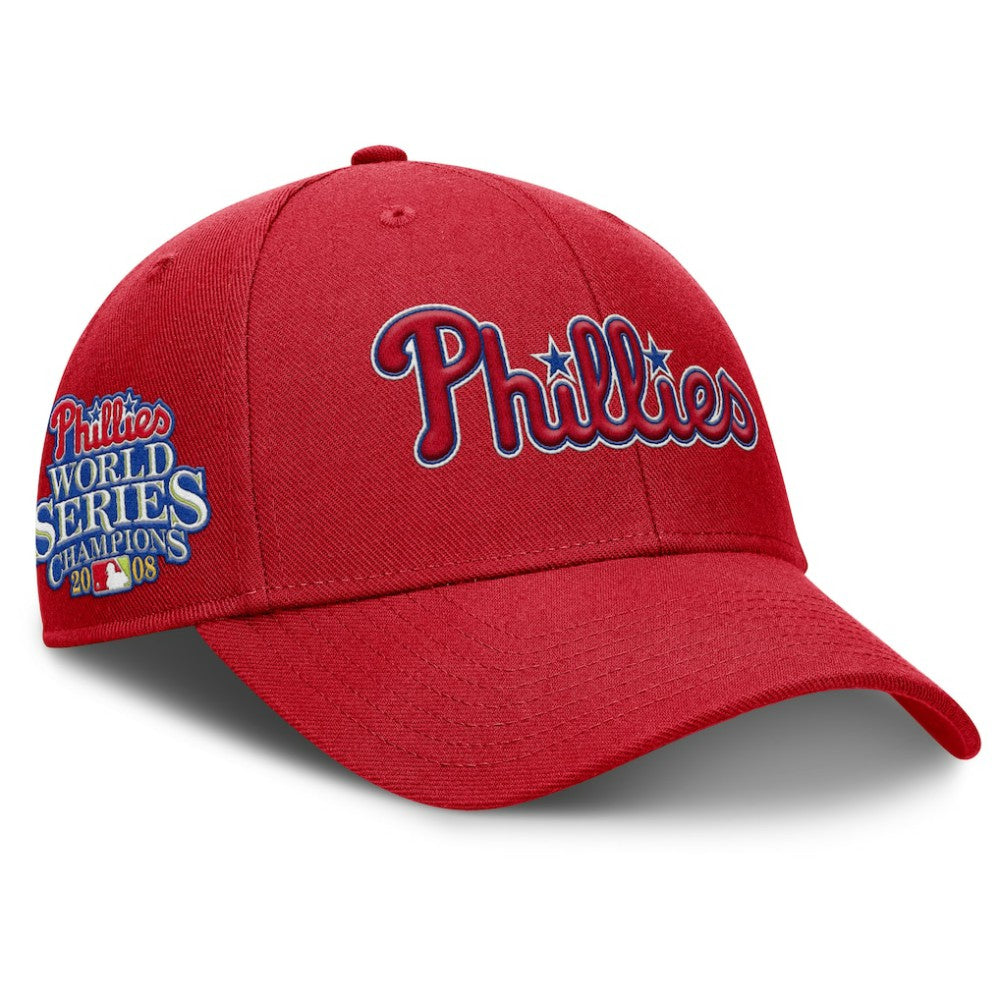 Philadelphia Phillies Nike Rise Gaberdine Adjustable Hat - Red - Nike on Sale