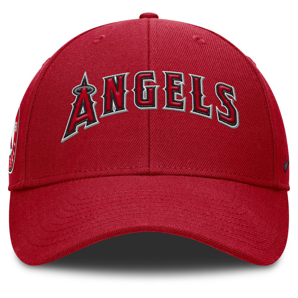 Los Angeles Angels Nike Rise Gaberdine Adjustable Hat - Red - Nike on Sale