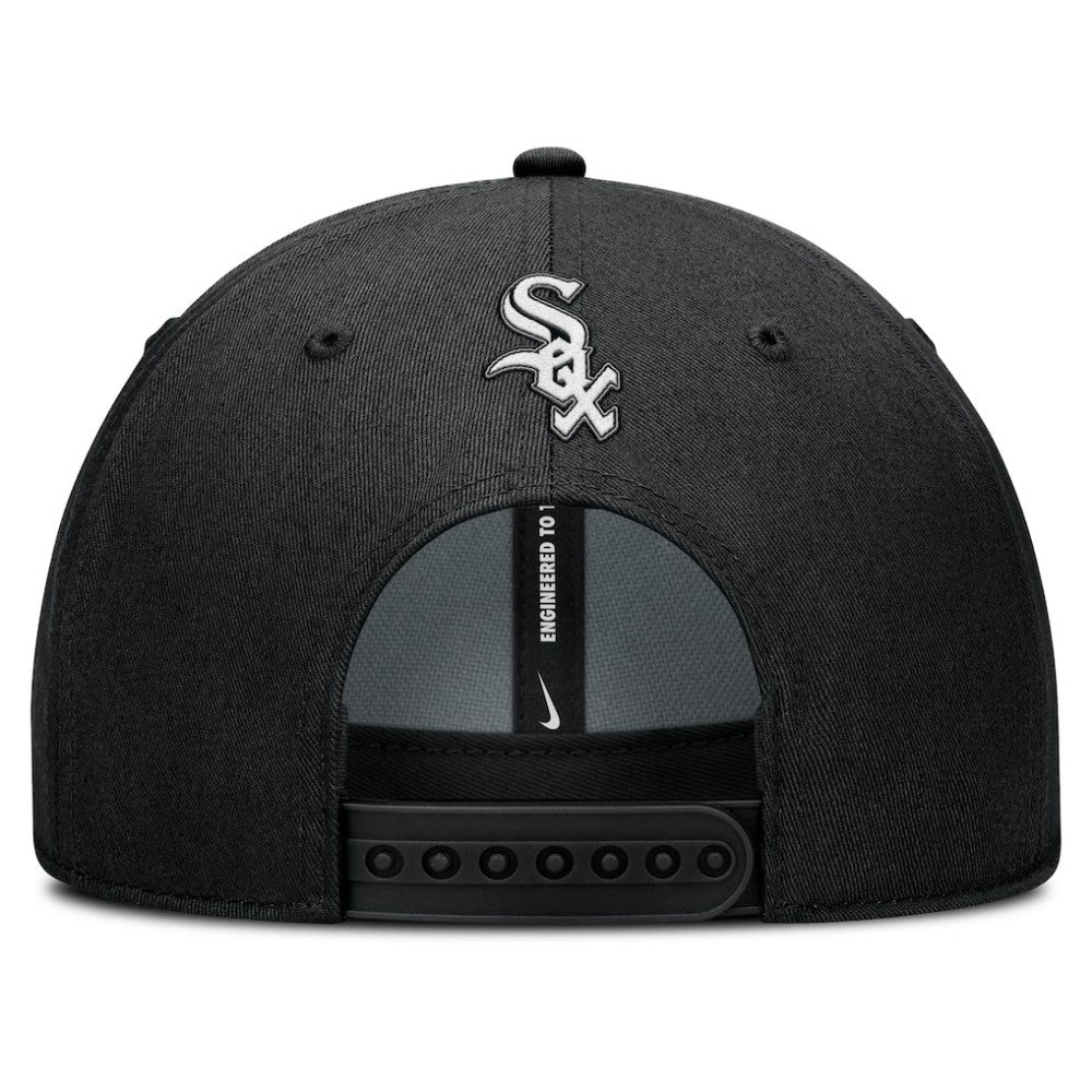 Chicago White Sox Nike Rise Gaberdine Adjustable Hat - Black - Nike on Sale