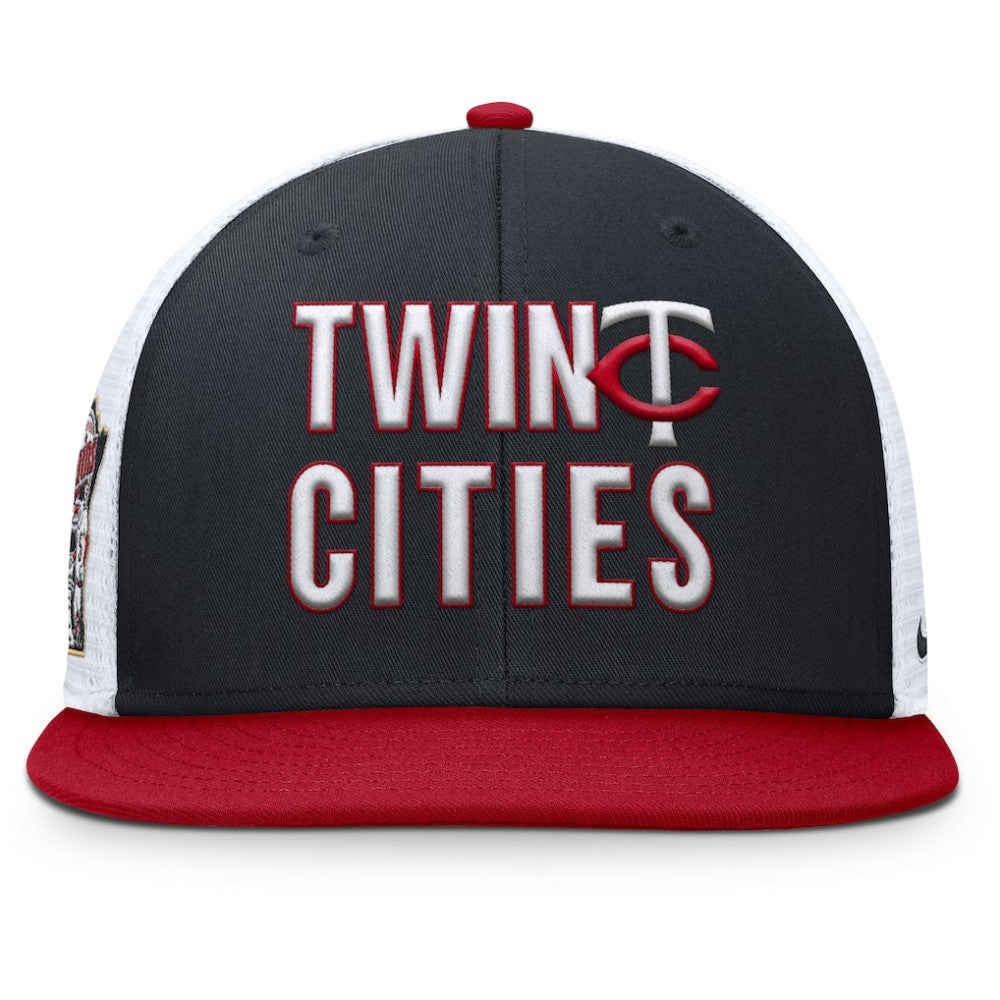 Minnesota Twins Nike Pro Trucker Snapback Hat - Navy - Nike Discount