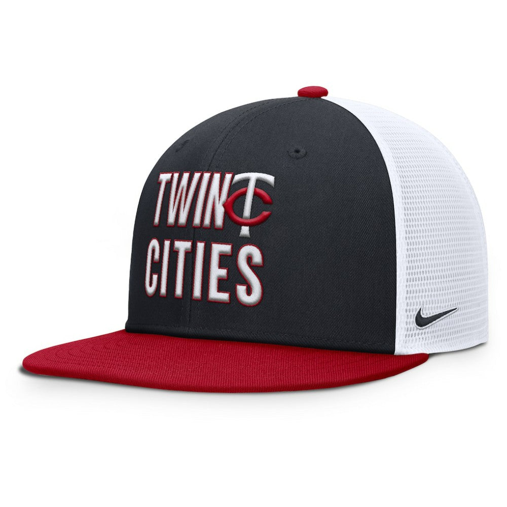 Minnesota Twins Nike Pro Trucker Snapback Hat - Navy - Nike Discount