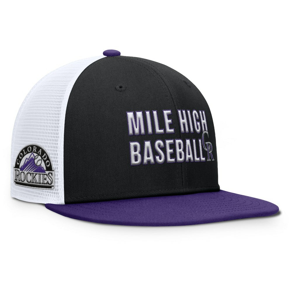 Colorado Rockies Nike Pro Trucker Snapback Hat - Black - Nike Discount