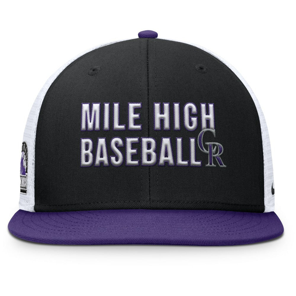 Colorado Rockies Nike Pro Trucker Snapback Hat - Black - Nike Discount
