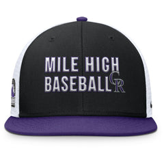 Colorado Rockies Nike Pro Trucker Snapback Hat - Black - Nike Discount