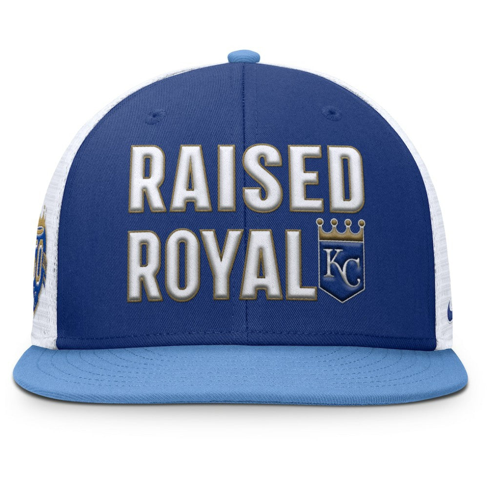 Kansas City Royals Nike Pro Performance Trucker Snapback Hat - Royal/Light Blue - Nike Discount