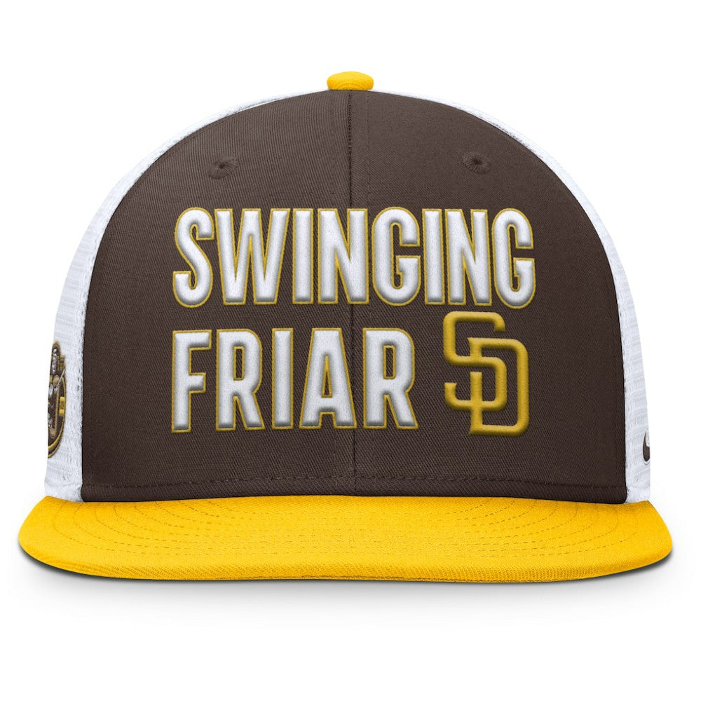 San Diego Padres Nike Pro Trucker Snapback Hat - Brown - Nike Lifestyle