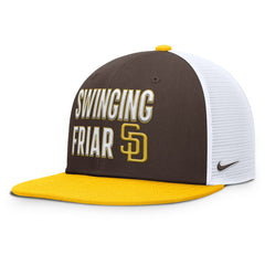 San Diego Padres Nike Pro Trucker Snapback Hat - Brown - Nike Lifestyle