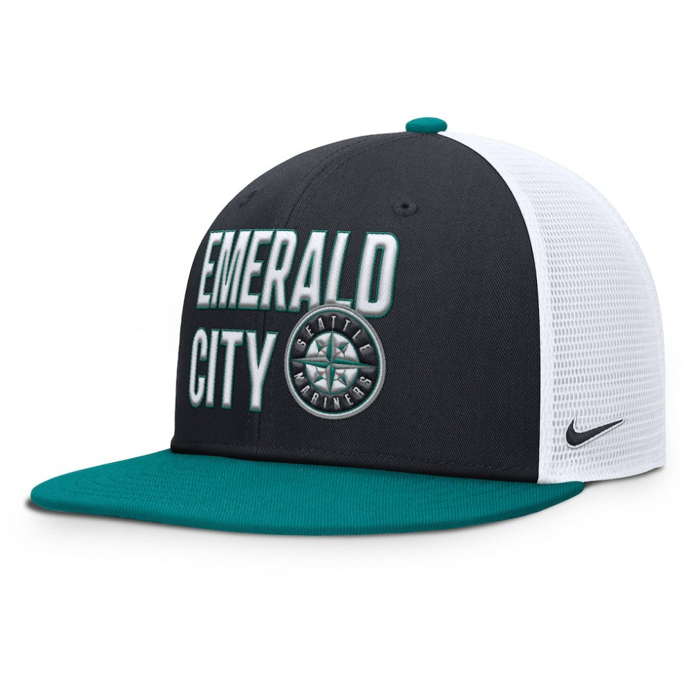Seattle Mariners Nike Pro Trucker Snapback Hat - Navy - Nike Sale