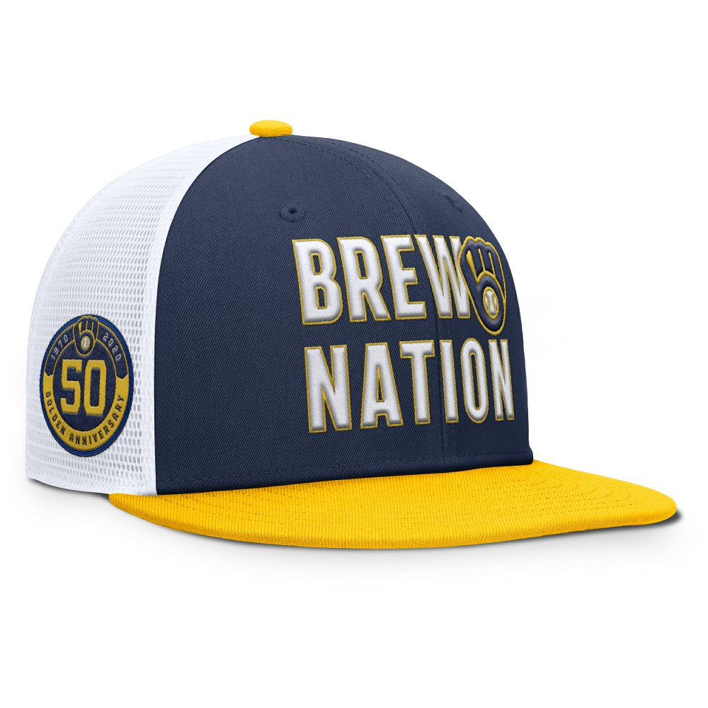 Milwaukee Brewers Nike Pro Trucker Snapback Hat - Navy - Nike Online
