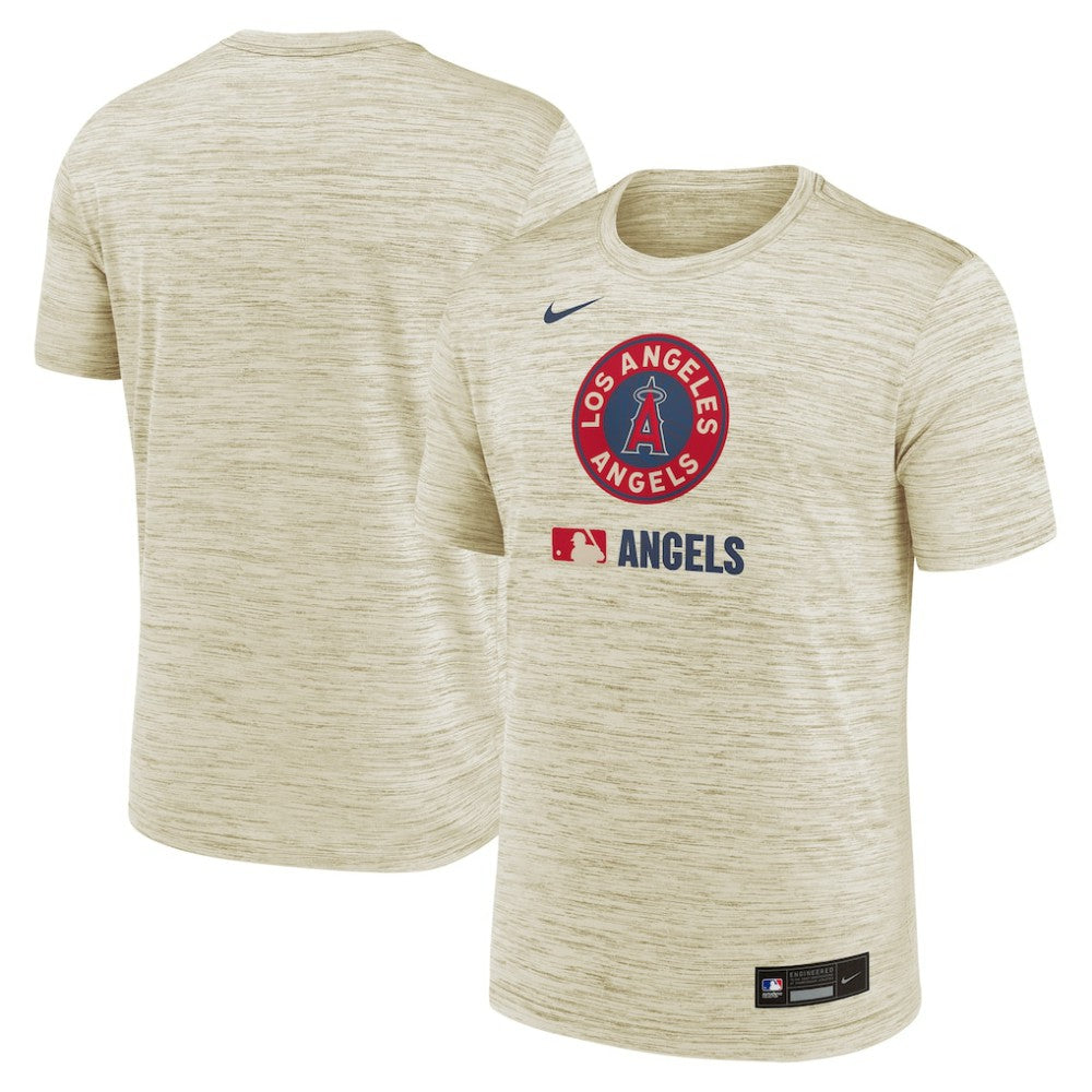 Los Angeles Angels Nike Authentic Collection City Connect Velocity Dri-FIT T-Shirt - Cream - Nike Lifestyle