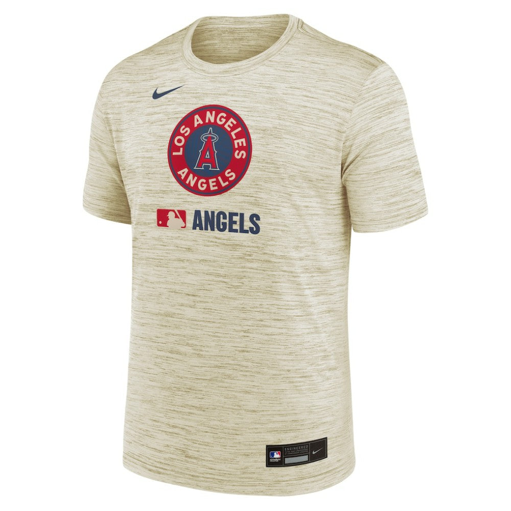 Los Angeles Angels Nike Authentic Collection City Connect Velocity Dri-FIT T-Shirt - Cream - Nike Lifestyle