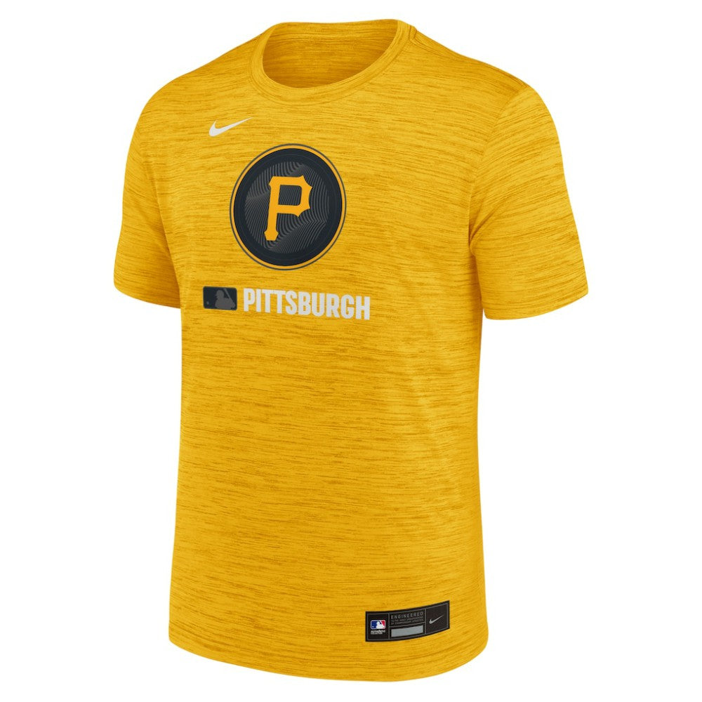 Pittsburgh Pirates Nike Authentic Collection City Connect Velocity Dri-FIT T-Shirt - Gold - Nike Lifestyle