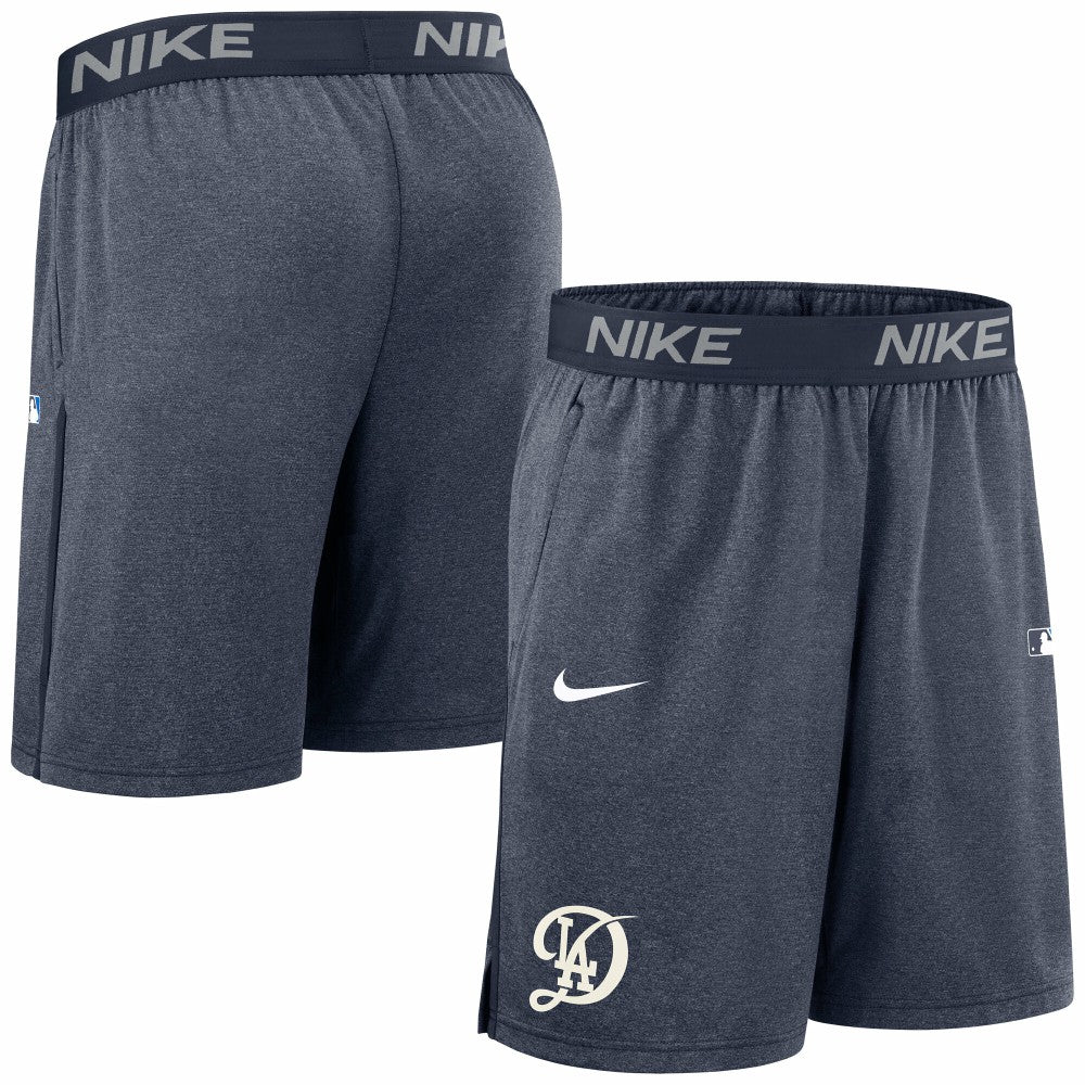 Los Angeles Dodgers Nike Authentic Collection City Connect Performance Knit Shorts - Navy - Nike Sale