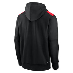Cincinnati Reds Nike Authentic Collection City Connect Therma Pullover Hoodie - Black - Nike on Sale