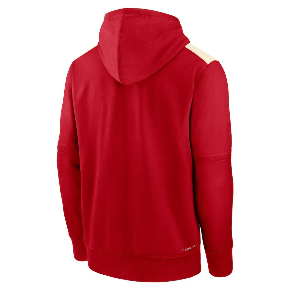 Los Angeles Angels Nike Authentic Collection City Connect Therma Pullover Hoodie - Red - Nike Online