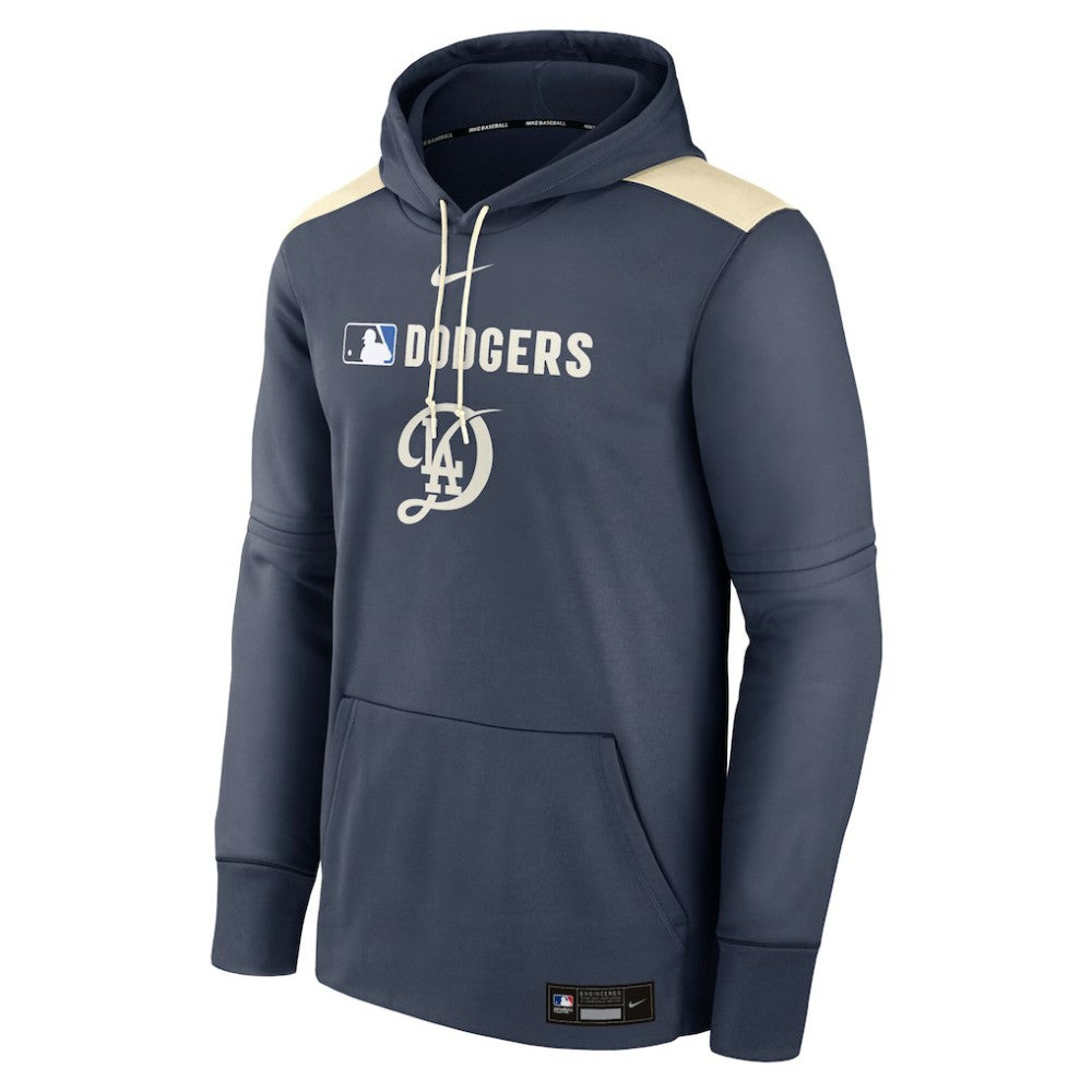 Los Angeles Dodgers Nike Authentic Collection City Connect Therma Pullover Hoodie - Navy - Nike Discount