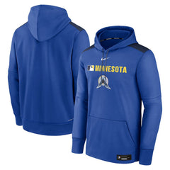 Minnesota Twins Nike Authentic Collection City Connect Therma Pullover Hoodie - Royal - Nike Discount