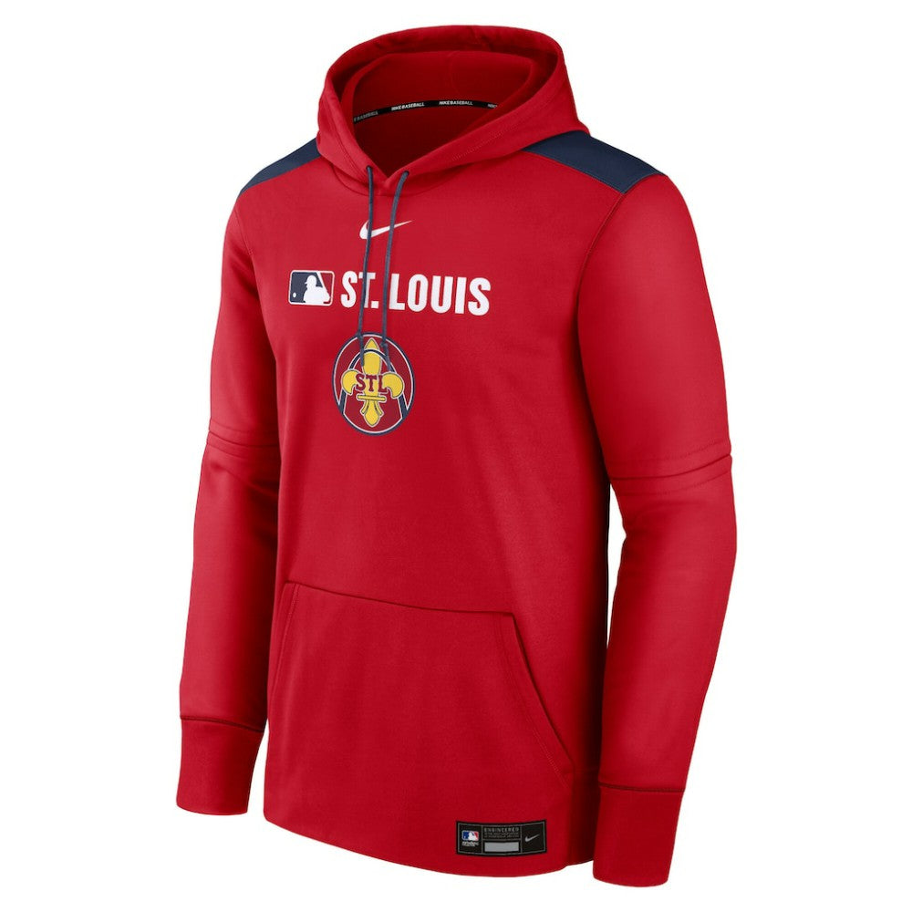 St. Louis Cardinals Nike Authentic Collection City Connect Therma Pullover Hoodie - Red - Nike Discount