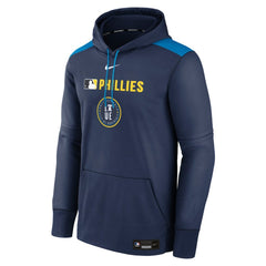 Philadelphia Phillies Nike Authentic Collection City Connect Therma Pullover Hoodie - Navy - Nike Sale
